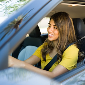 Passenger in car
